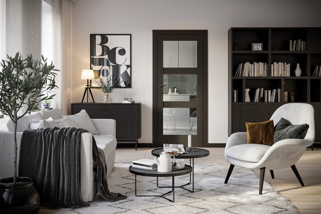 Интериорни врати PORTA VERTE HOME BLACK в Пловдив